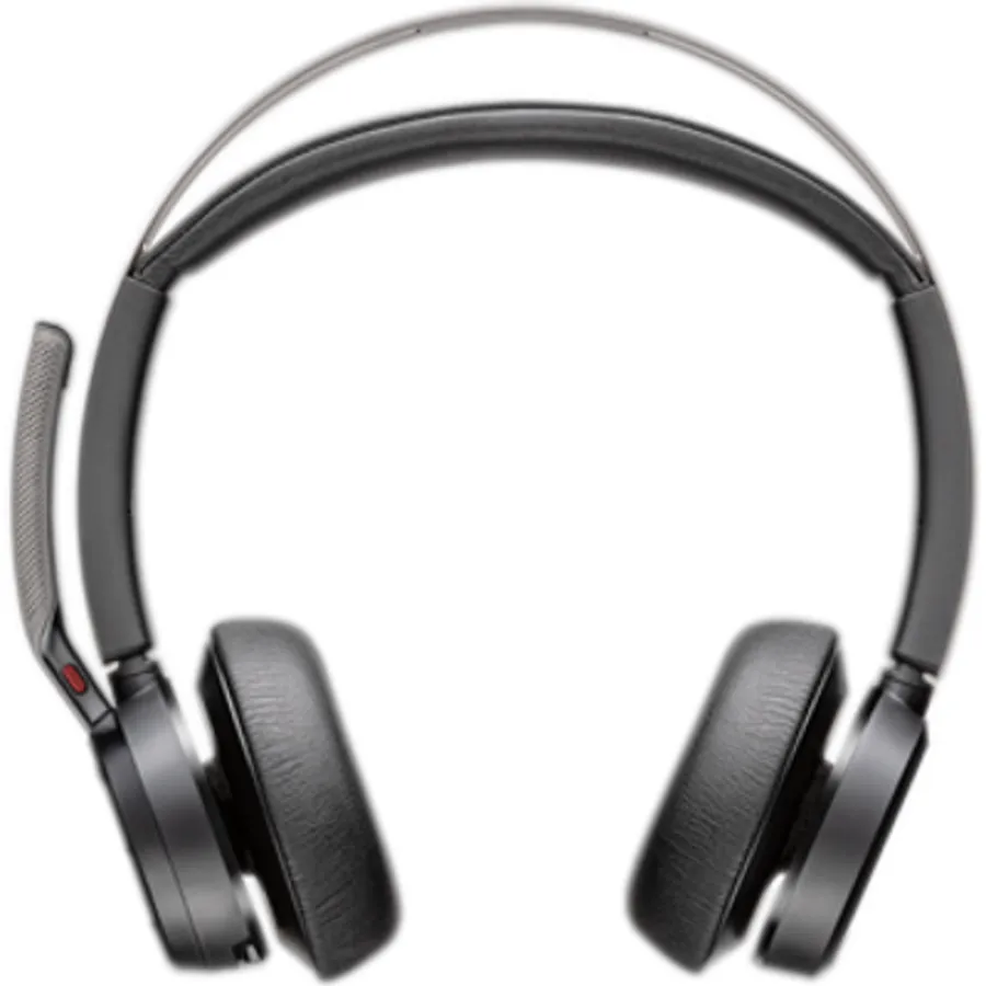 Qulaqlıq Poly Voyager Focus 2, Microsoft Teams, USB-C, şarj stendi ilə (9T9J6AA)