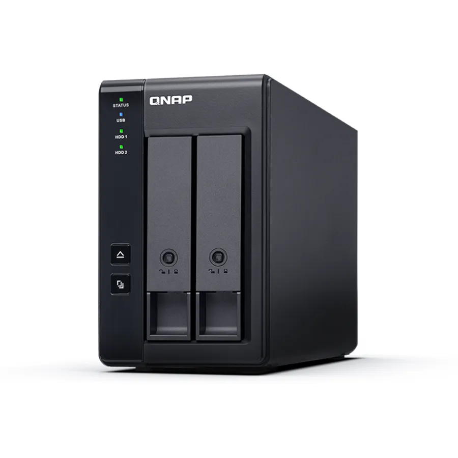Xarici disk qutusu (enclosure) QNAP TR-002, 2 bay 3.5", USB 3.1 Gen2 Type-C, RAID 0/1