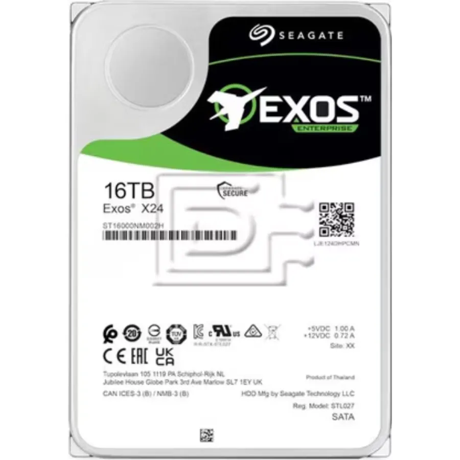 Sərt disk (HDD) Seagate Exos X24 16TB, SATA III, 3.5", 7200rpm, 512MB, CMR (ST16000NM002H)