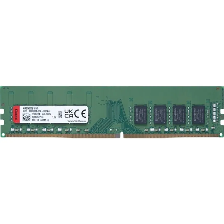Operativ yaddaş (RAM) Kingston ValueRAM 16GB DDR4 3200 CL22 2Rx8 UDIMM (KVR32N22D8/16WP)