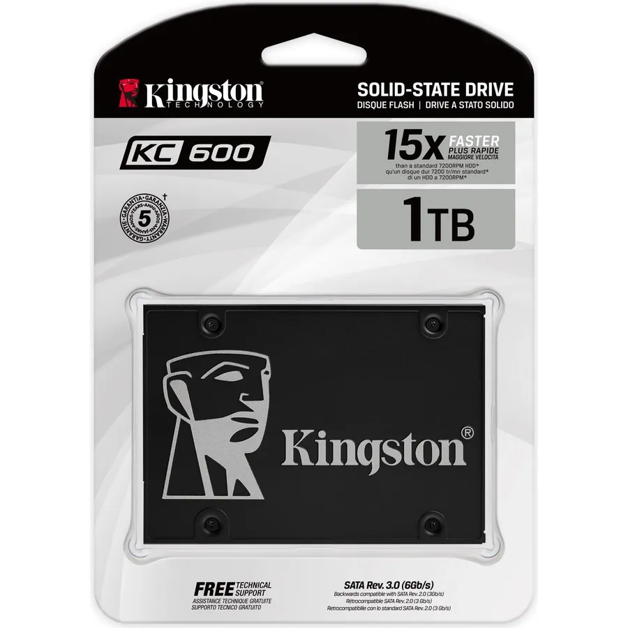 SSD Kingston KC600 1TB 2.5" SATA3 (SKC600/1024G)