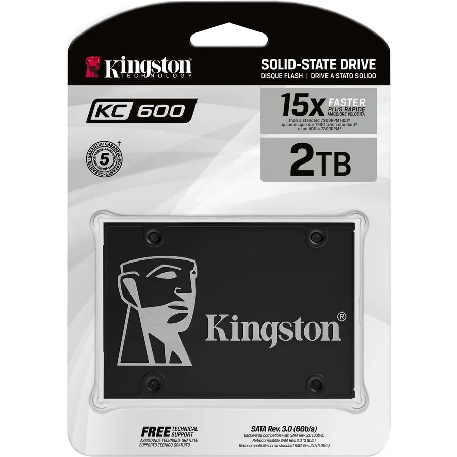 SSD Kingston KC600 2TB 2.5" SATA3 (SKC600/2048G)