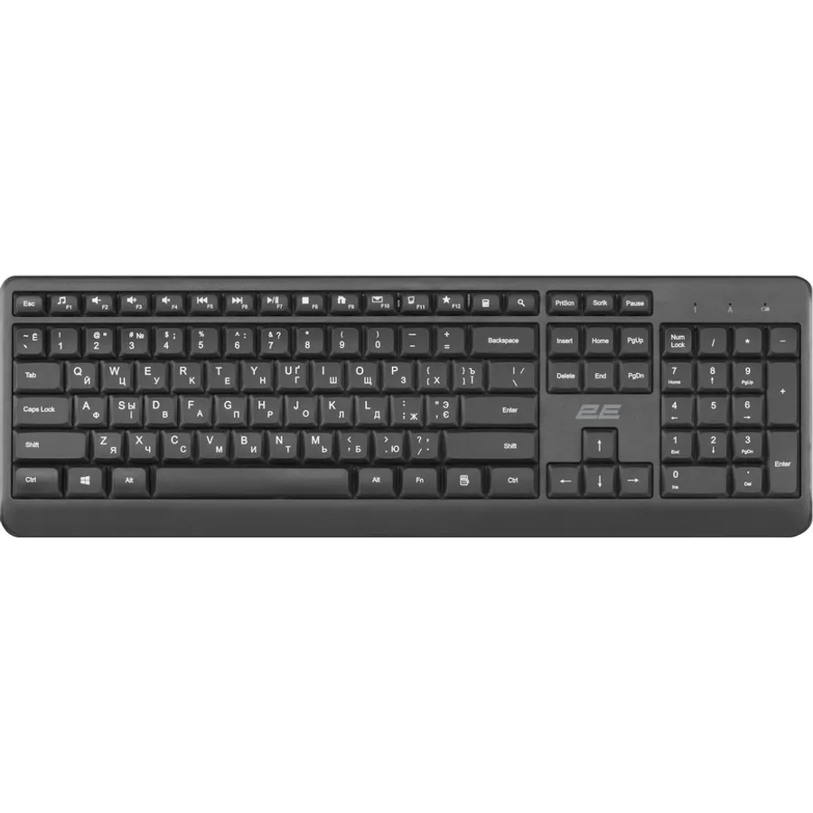 Klaviatura 2E KS220 WL Black (2E-KS220WB)