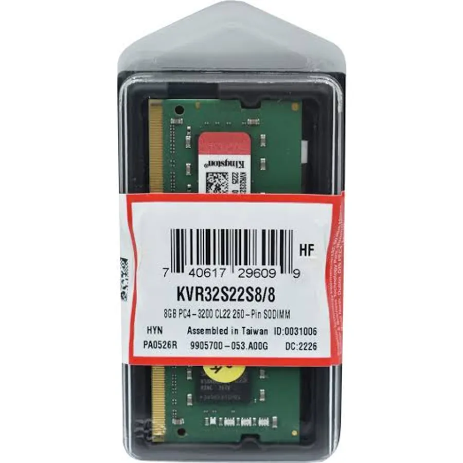Operativ yaddaş (RAM) Kingston 8GB DDR4 PC4-25600 260-pin SODIMM (KVR32S22S8/8)