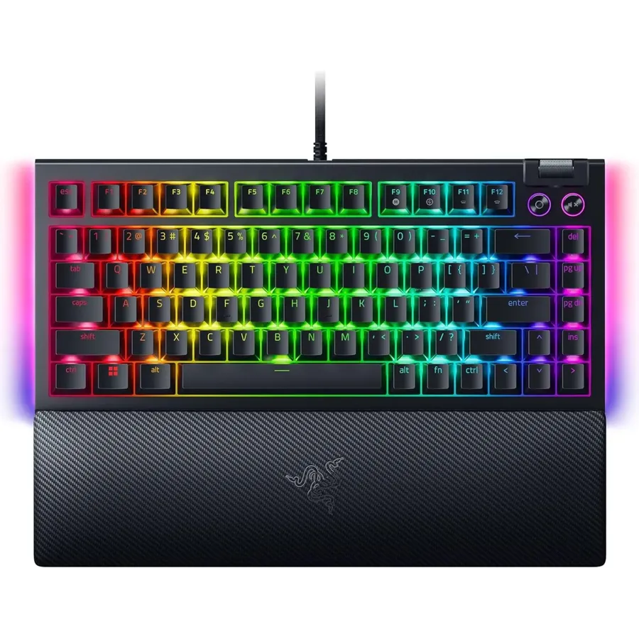 Gaming klaviatura Razer BlackWidow V4 75%, Tactile Switch, RGB, Phantom Green (RZ03-05003300-R3M1)