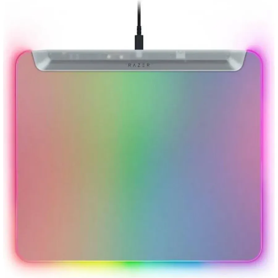 Gaming mousepad Razer Firefly V2 Pro, M (360x278x4.6mm), RGB, Phantom White Ed. (RZ02-04920400-R3M1)