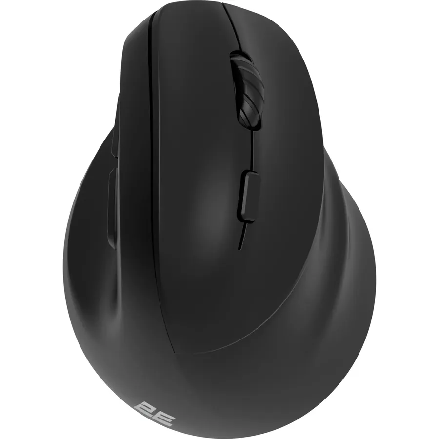 Vertikal mouse 2E MF325 Silent, simsiz/BT, qara (2E-MF325WBK)