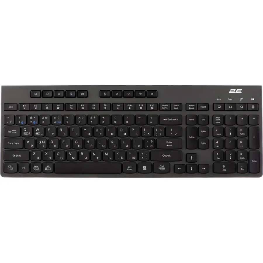Klaviatura 2E KS280 2E-KS280WBGR_AK Black boz