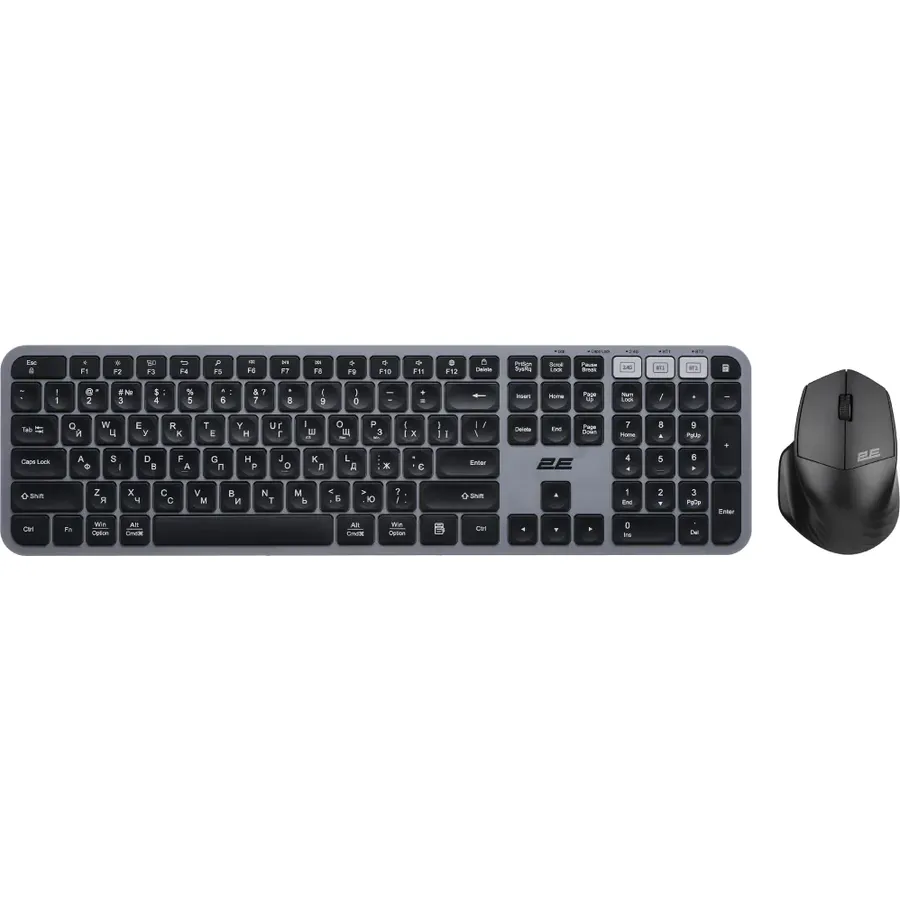 Klaviatura və mouse dəsti 2E MK440 2E-MK440WBGR_UA Grey qara