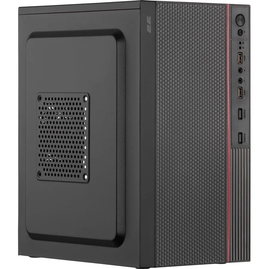 Korpus 2E TeamX TMX03, 400W qida bloku ilə, mATX, qara (2E-TMX03)
