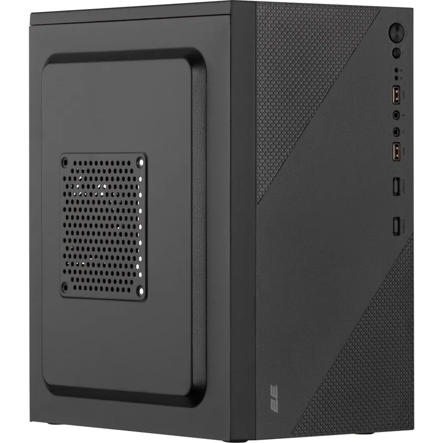 Korpus 2E TeamX TMX04, 400W qida bloku ilə, mATX, qara (2E-TMX04)