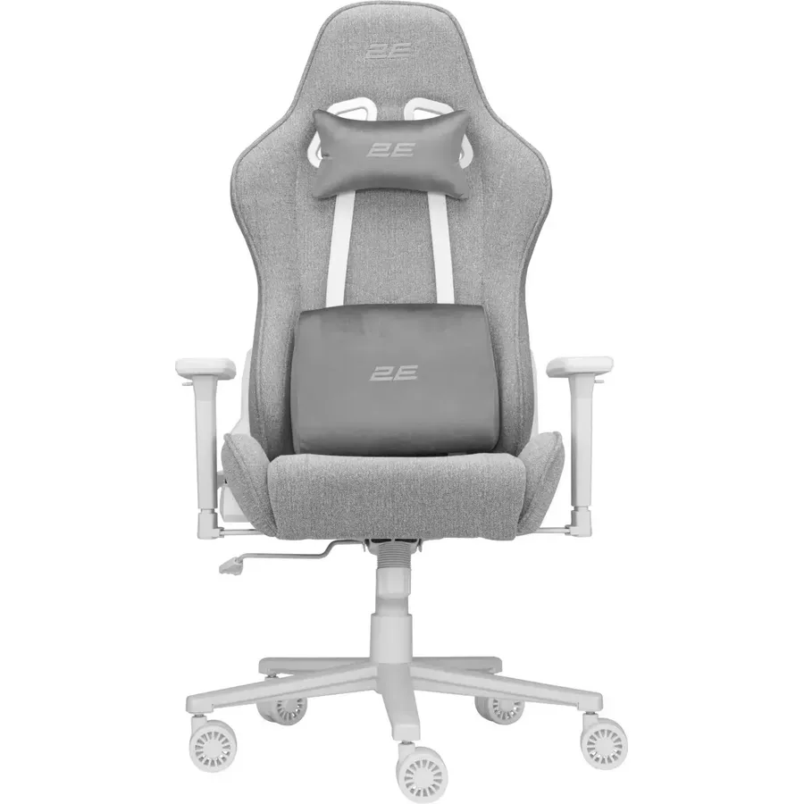 Gaming kreslo 2E BUSHIDO II WE, fabric, 3D-Armrests, light grey (2E-GC-BUS-WELG)
