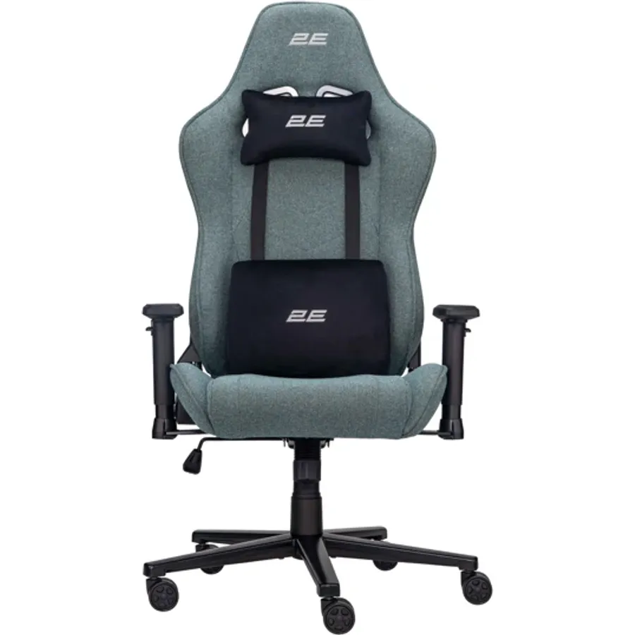 Gaming kreslo 2E BUSHIDO Lite, fabric, 2D-Armrests, dark green (2E-GC-BUS-ESGN)