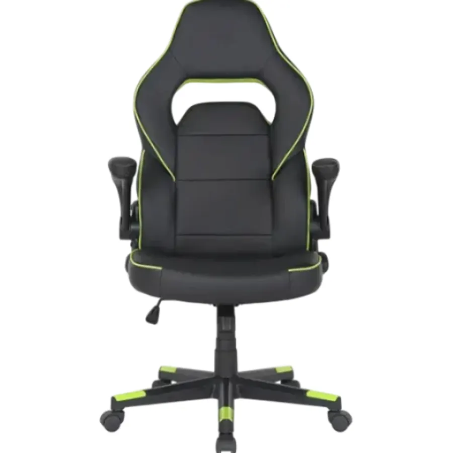 Gaming kreslo 2E HEBI Black/Green (2E-GC-HEB-BK)