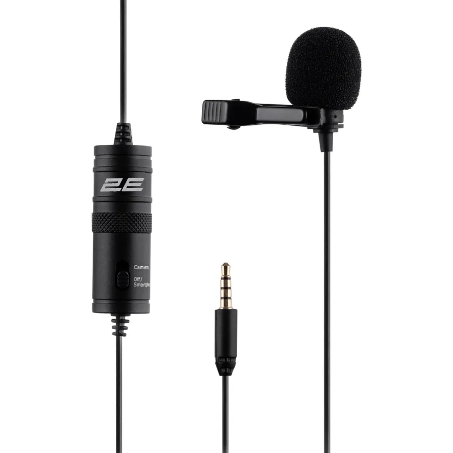 Yaxa mikrofonu (lavalier) 2E ML010, 3.5mm (2E-ML010)