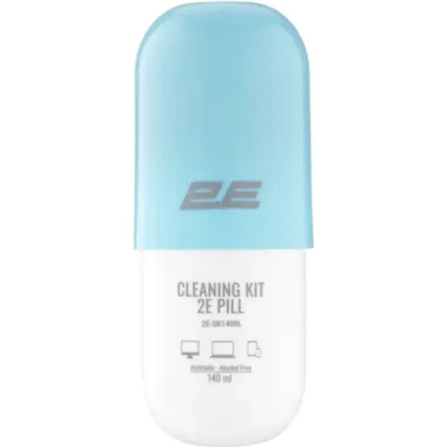 Təmizləmə dəsti 2E PILL, 140 ml, ağ-mavi (2E-SK140BL)
