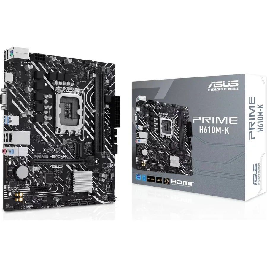 Ana plata ASUS PRIME H610M-K s1700 H610 2xDDR5 M.2 HDMI D-Sub mATX (90MB1GA0-M0EAY0)
