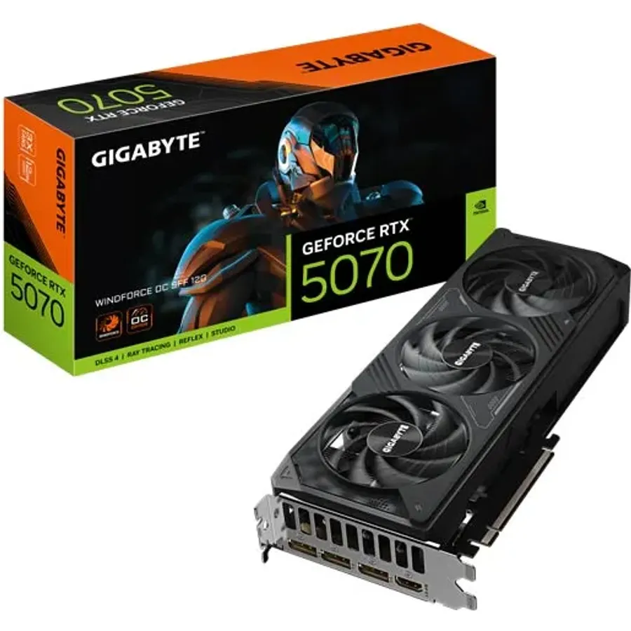Videokart Gigabyte GeForce RTX 5070 WINDFORCE OC SFF 12GB GV-N5070WF3OC-12GD