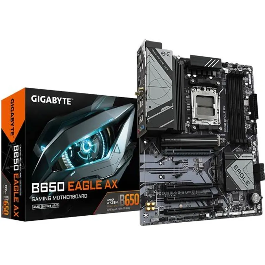 Ana plata Gigabyte B650 EAGLE AX sAM4 B650 4xDDR5 M.2 HDMI DP ATX (B650_EAGLE_AX)