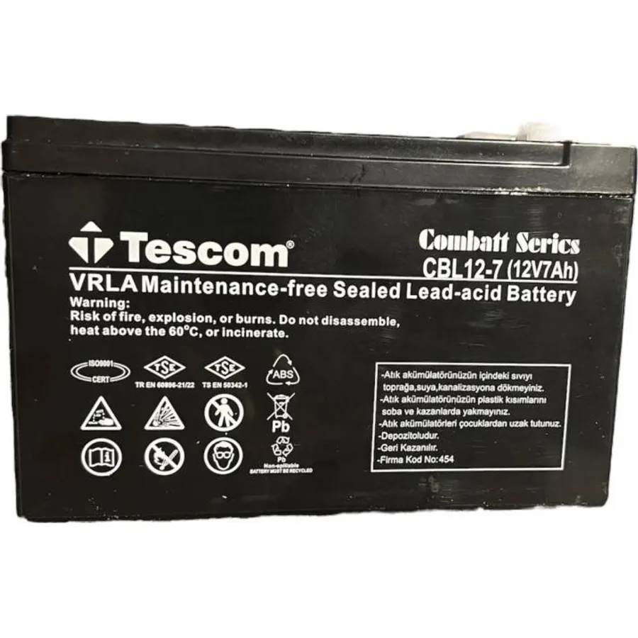Akkumulyator Tescom Combat 12V 7Ah (BATT-12V-7AH)