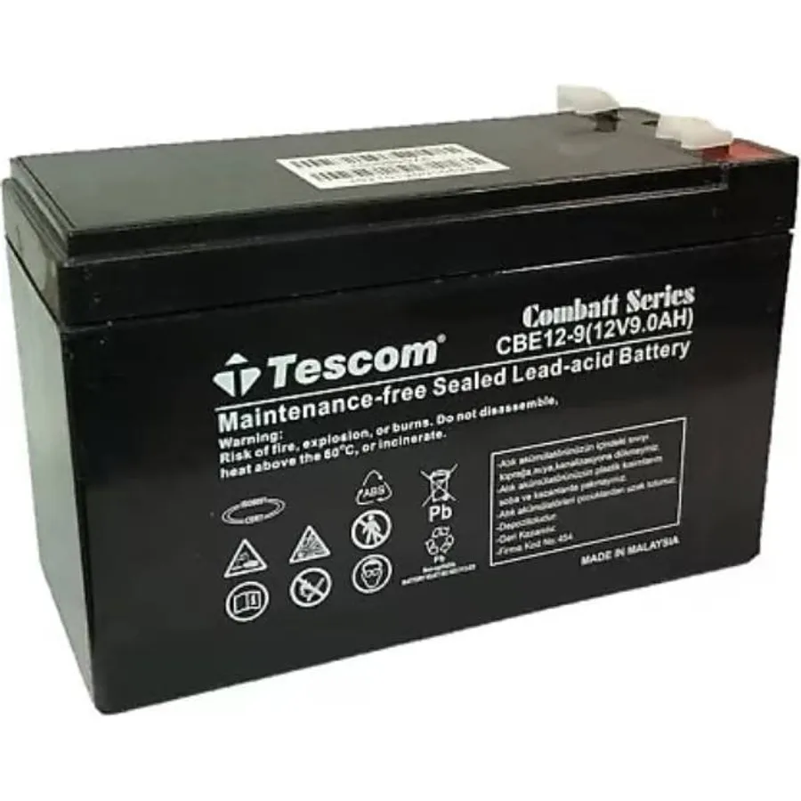 Akkumulyator Tescom Combat 12V 9Ah (BATT-12V-9AH)