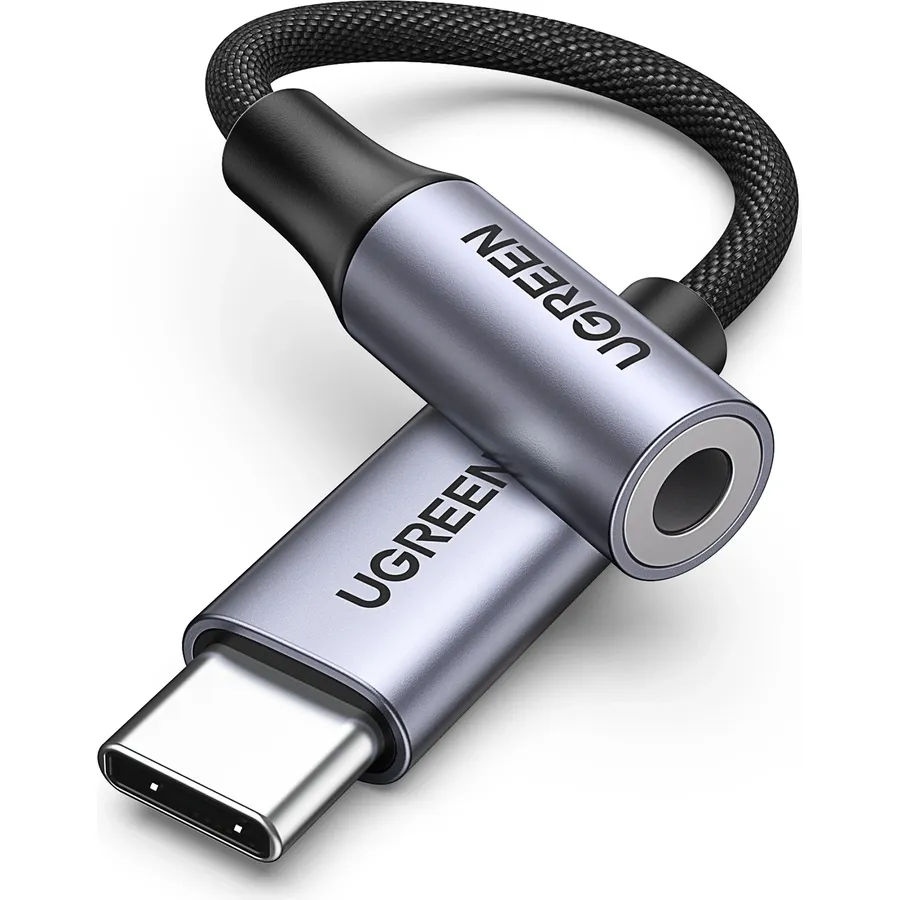 Audio adapter Ugreen USB-C – 3.5mm, 10 sm, tünd boz (80154)