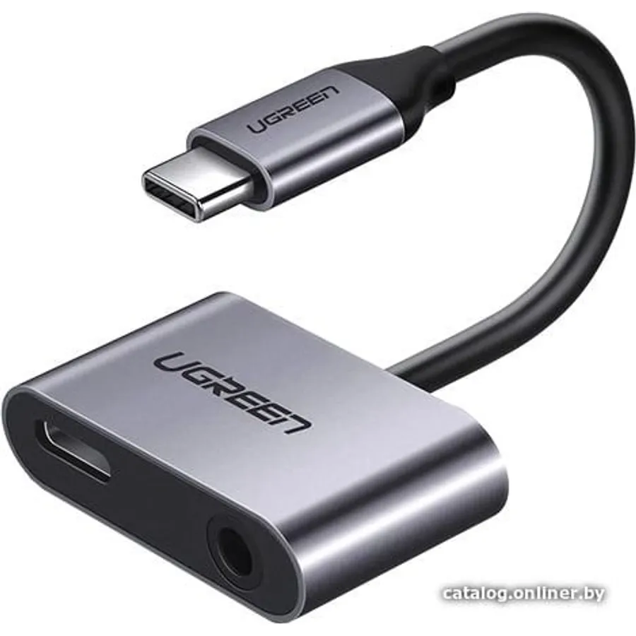 USB-C hub Ugreen, 2 port + 3.5mm audio (50596)