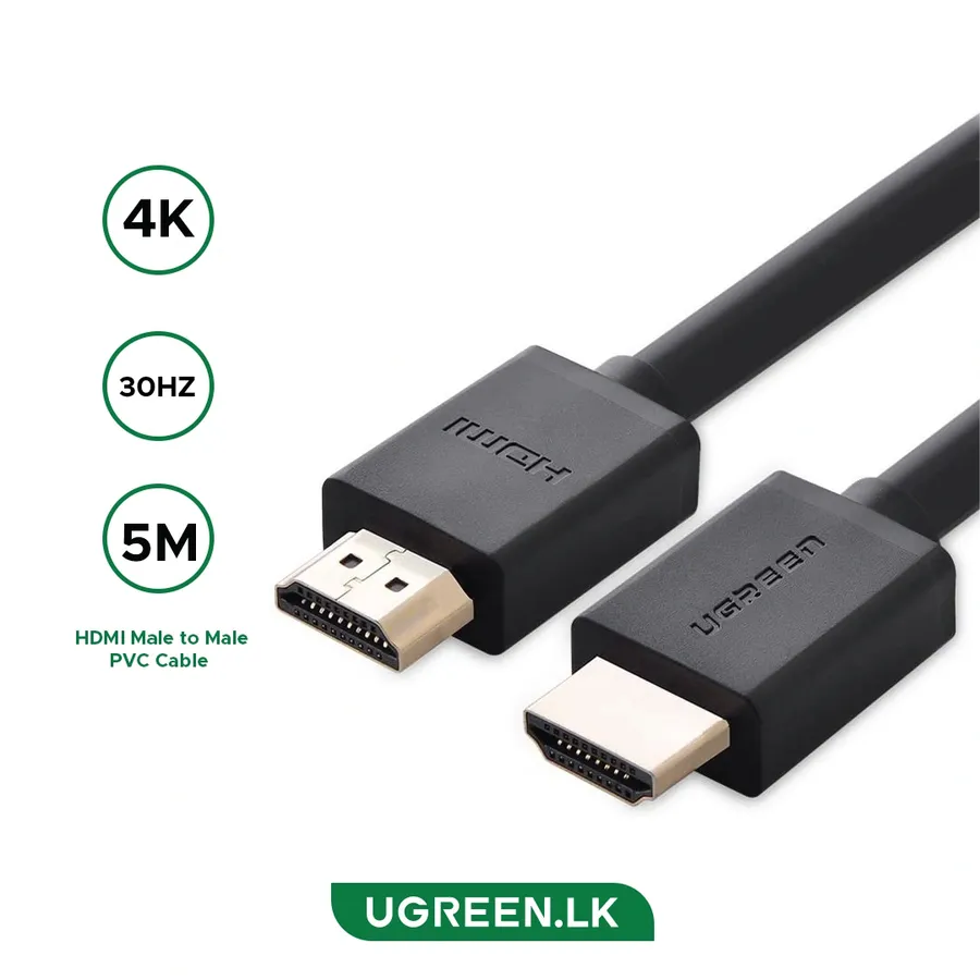 HDMI kabel Ugreen HDMI 4K M-M qara 5m (10109)