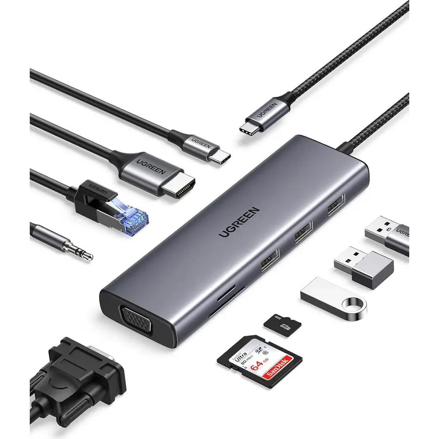 USB-C çoxfunksiyalı adapter Ugreen (15601)