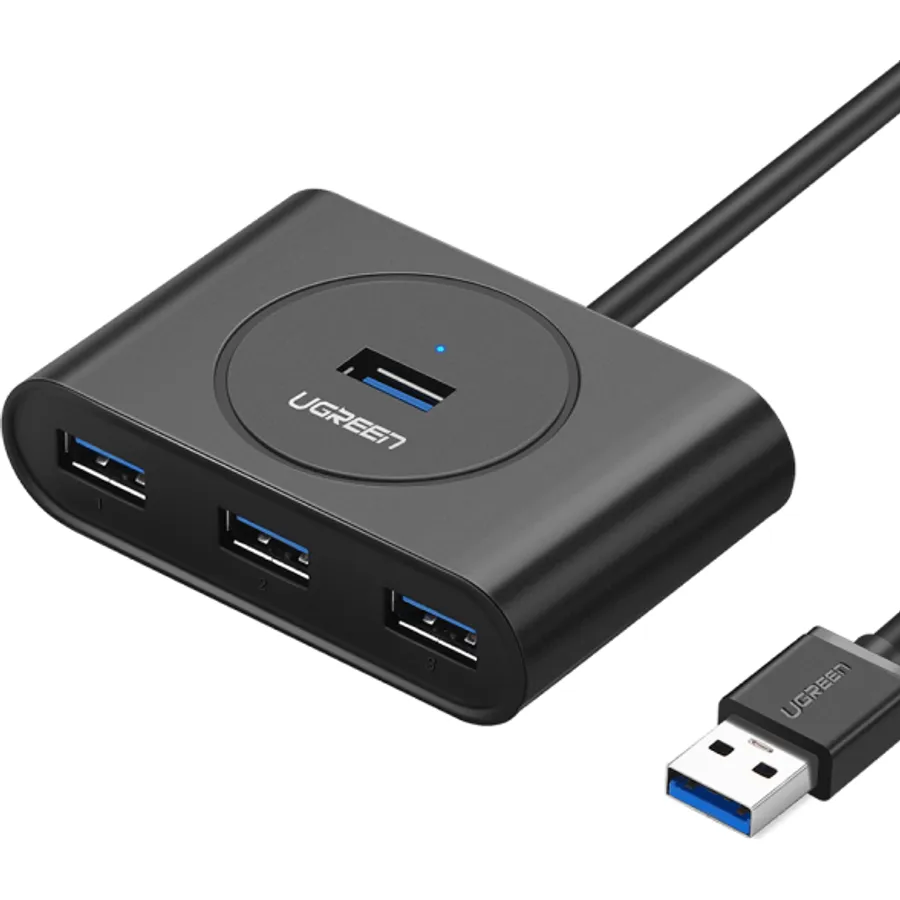 USB hub Ugreen USB 3.0 1m (qara) (20291)