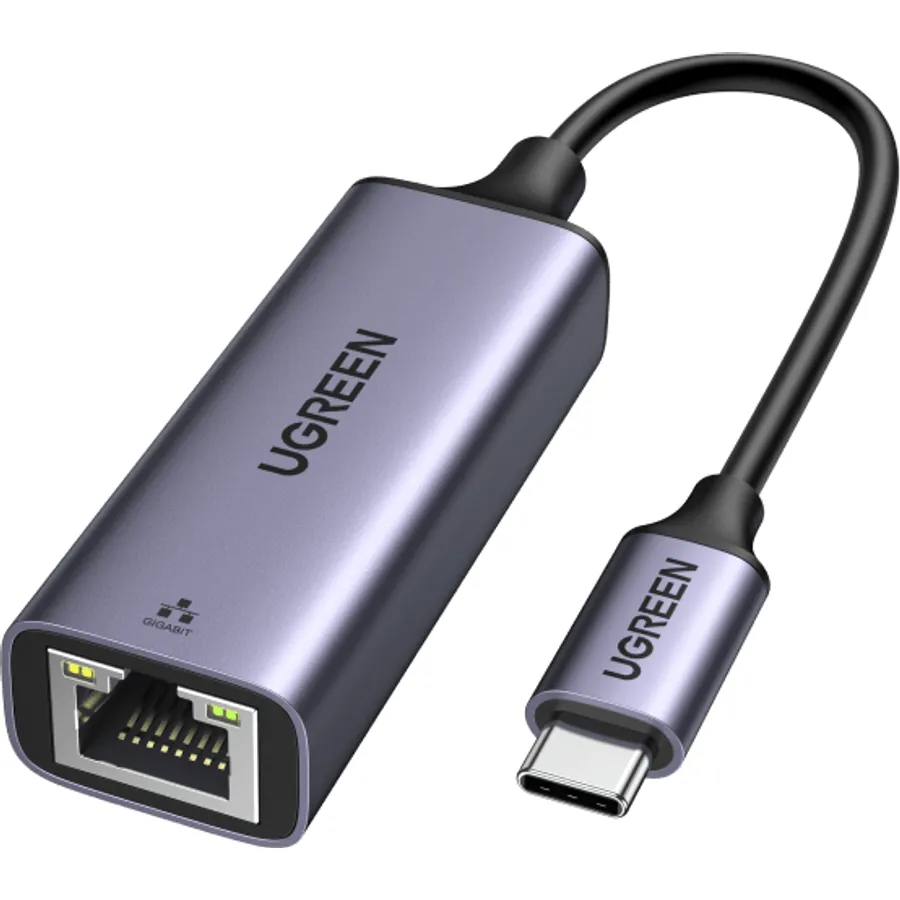 Ethernet adapter Ugreen USB Type-C – Gigabit, tünd boz (50737)
