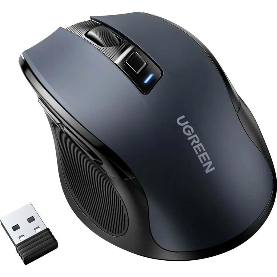 Mouse Ugreen ergonomik simsiz 2.4G, 4000 DPI, səssiz (90545)