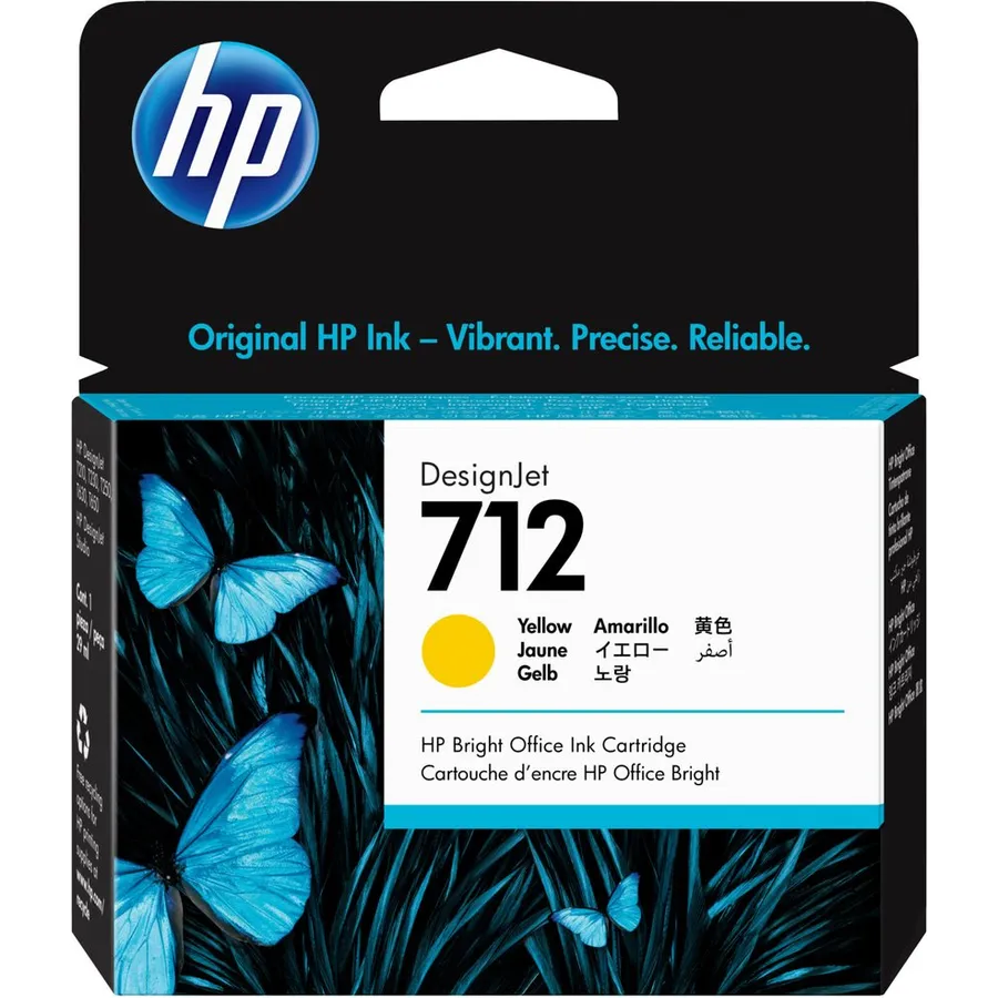 Mürəkkəb kartric HP 712 29 ml Yellow DesignJet (3ED69A)