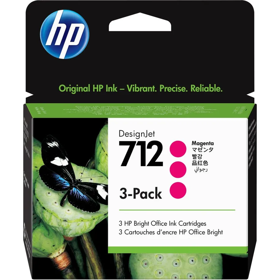 Mürəkkəb kartric HP 712 3-lü dəst 29 ml Magenta DesignJet (3ED78A)