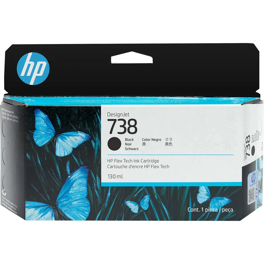 Mürəkkəb kartric HP 738 130 ml Black DesignJet (498N4A)