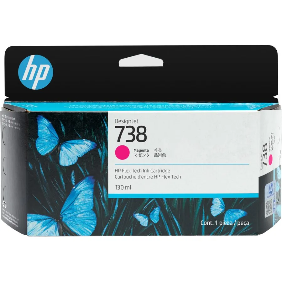 Mürəkkəb kartric HP 738 130 ml Magenta DesignJet (498N6A)