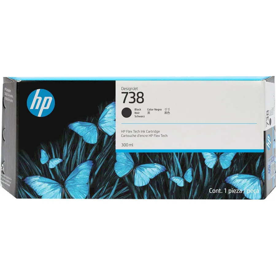 Mürəkkəb kartric HP 738 300 ml Black DesignJet (498N8A)