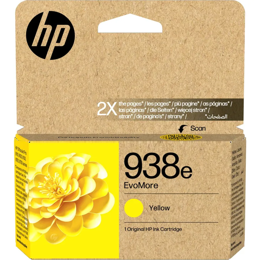 Mürəkkəb kartric HP 938e EvoMore Yellow (4S6Y1PE)
