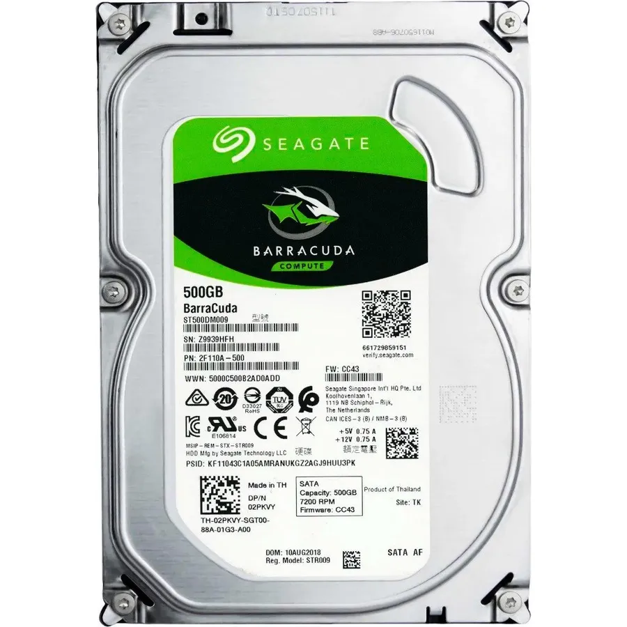 Sərt disk (HDD) Seagate 500GB SATA 3.5" (2DM14C-302)