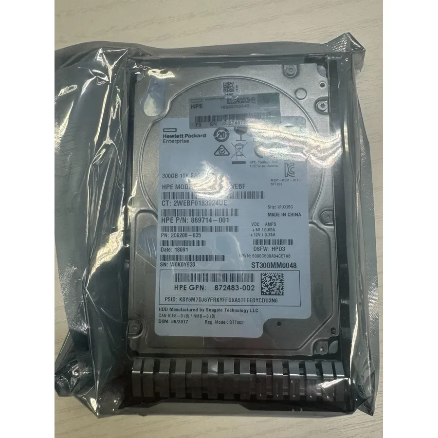 Sərt disk (HDD) HP G8 G9 300GB 6G 10K 2.5 SAS (869714-001)