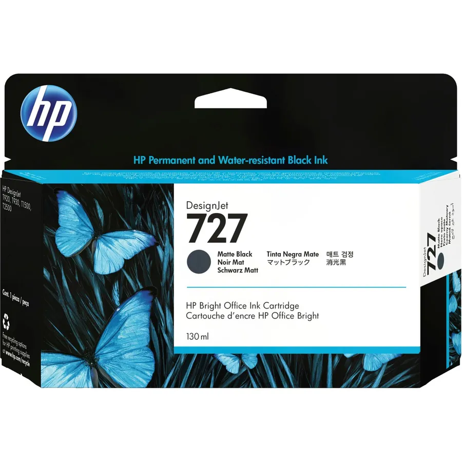 Mürəkkəb kartric HP 727 130 ml Matte Black DesignJet (B3P22A)