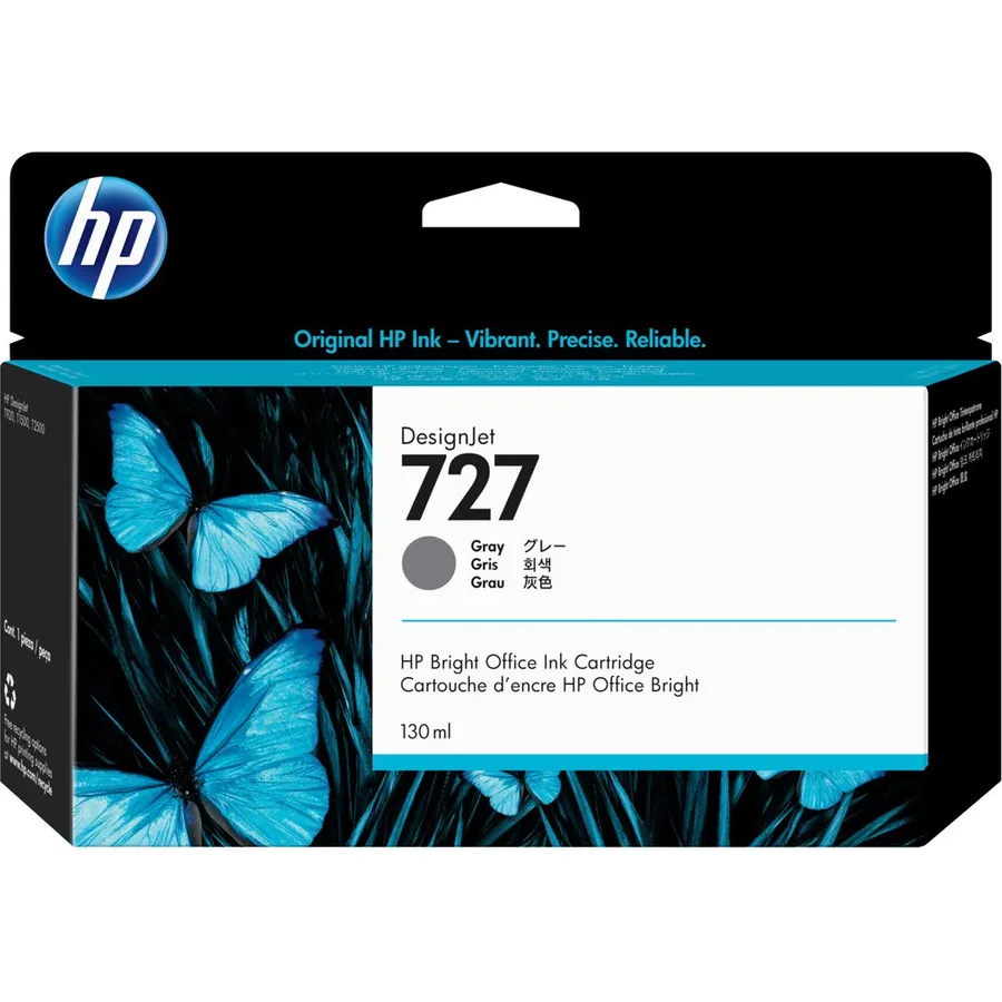 Mürəkkəb kartric HP 727 130 ml Gray DesignJet (B3P24A)