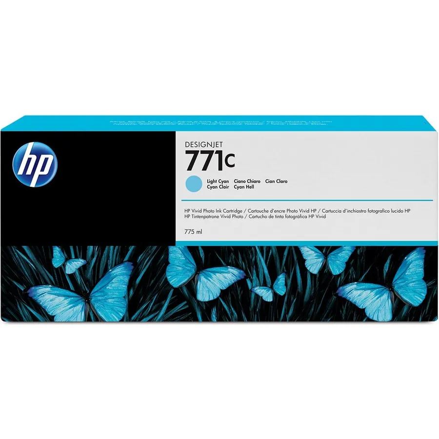 Mürəkkəb kartric HP 771C 775 ml Light Cyan DesignJet (B6Y12A)