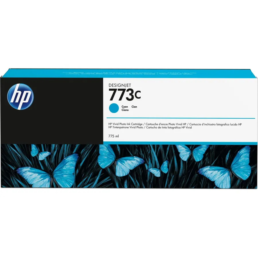Mürəkkəb kartric HP 773C 775 ml Cyan DesignJet (C1Q42A)