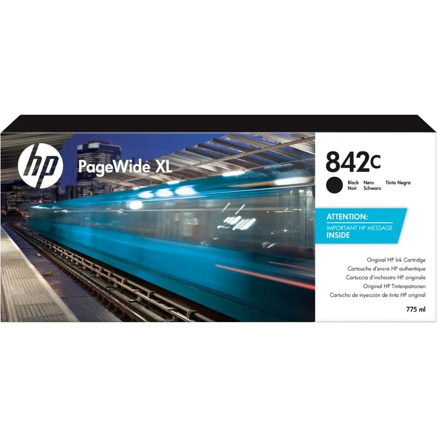 Mürəkkəb kartric HP 842C 775 ml Black PageWide XL (C1Q53A)
