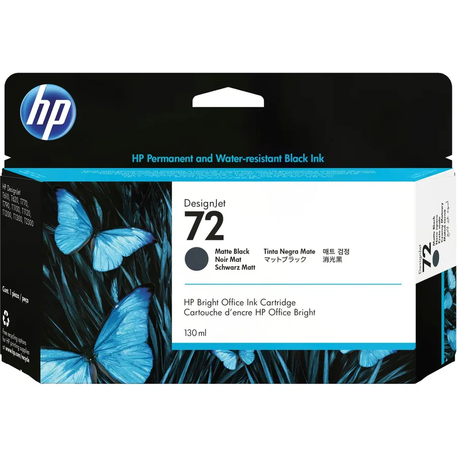 Mürəkkəb kartric HP 72 130 ml Matte Black DesignJet (C9403A)