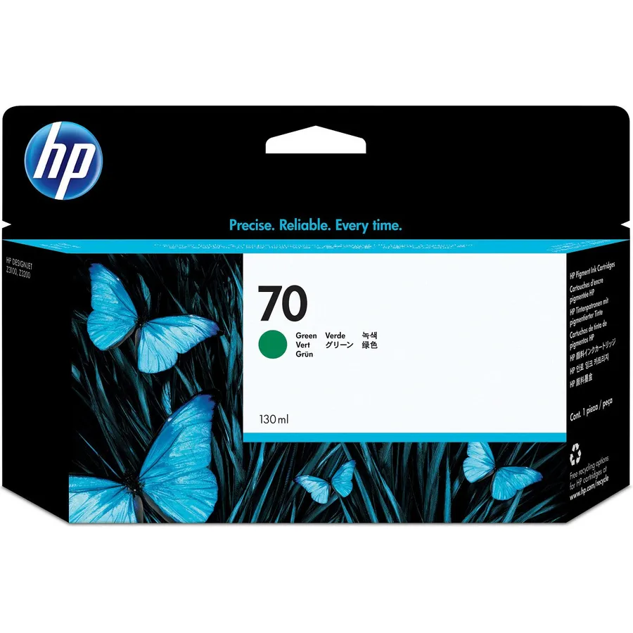Mürəkkəb kartric HP 70 130 ml Green DesignJet (C9457A)