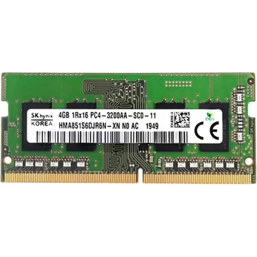Operativ yaddaş (RAM) SK HYNIX 4GB 1Rx16 PC4-3200MHz Laptop (HMA851S6DJR6N-XN)