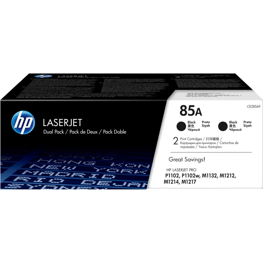 Toner kartric HP 85A 2-lü dəst Black LaserJet (CE285AF)