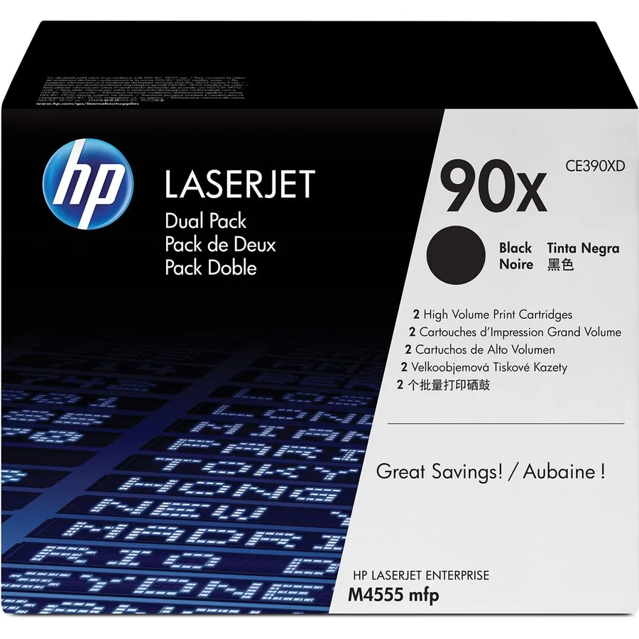 Toner kartric HP 90X 2-lü dəst yüksək tutumlu Black LaserJet (CE390XD)